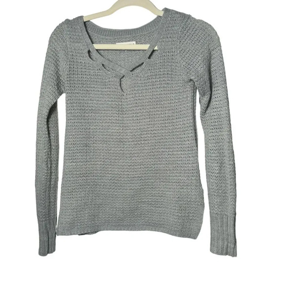 Aeropostal gray with glitter Women sweater long sleeve Sz XS - Picture 1 of 5